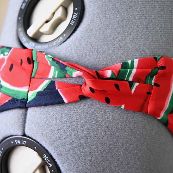 Emerald Knotted Bikini + Top Green Bikini Bottom + tropical watermelon bikini - Picture 12 of 13